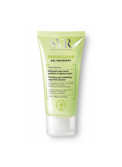 SVR SEBIACLEAR Foaming Gel Cleanser (spot, blemish, oily-prone skin) - Travel Size (50ml)